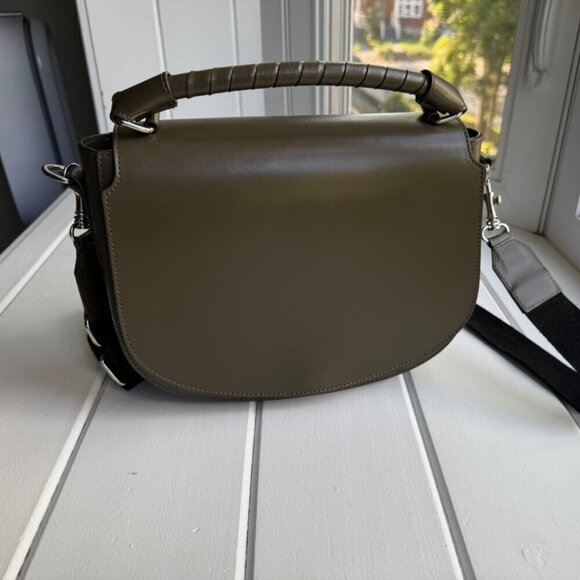 Tiger of Sweden Handbags - Tiger of Sweden - 100% Leather Olive Saddle Bag - Excellent Condition!
